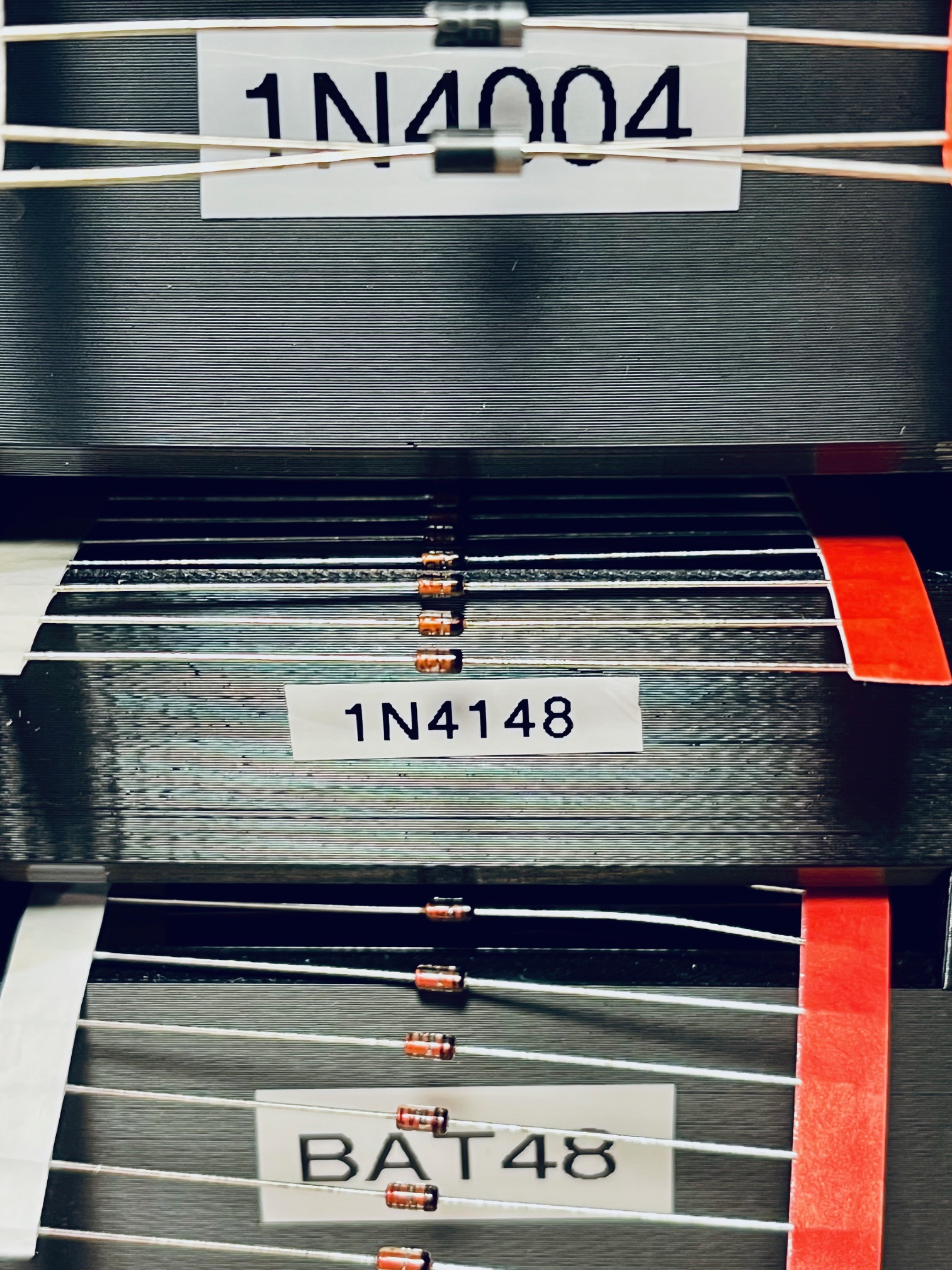 Signal and rectifier diodes commonly used in synth DIY