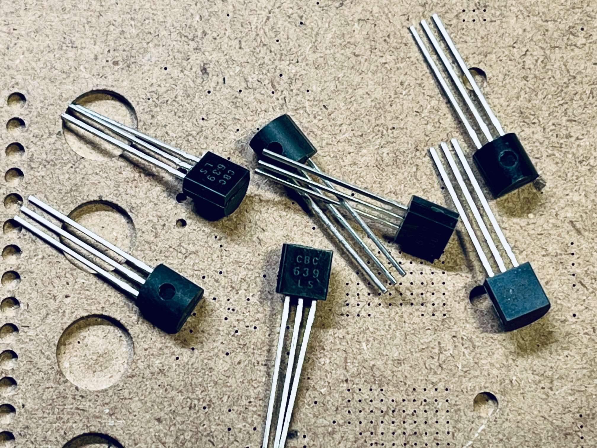 Typical TO-92 package used for small-signal transistors